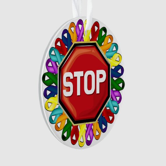 Rubans de sensibilisation au cancer (devant)