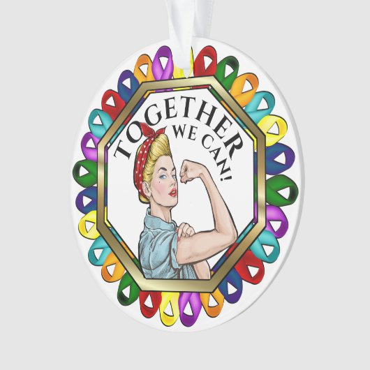 Rubans de sensibilisation au cancer (devant)