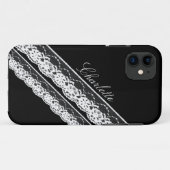 Rubans en dentelle blanche iPhone 5 Coque (Dos (Horizontal))