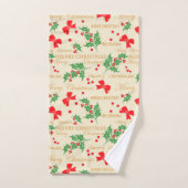 Rubans et creux de Noël (Serviette à main)