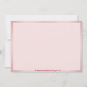 Rubans et Modèle de dentelle - Rose (Dos)