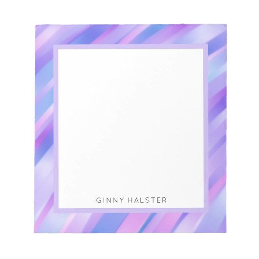 Rubans Iridescendant Bloc-notes personnalisé 5,5 p (Devant)