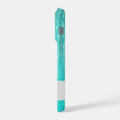 Rubans Pailletés Glamour Aqua Menthe Féminin (Côté gauche)