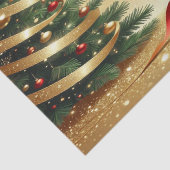 Rubans pour sapin de Noël Papier de soie de fêtes (Détail)
