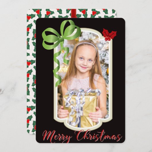 Rubans & Robinets, Carte de Noël à deux faces (Devant / Derrière)