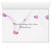 Rubans roses sur le texte Hope (Intérieur Horizontal (Bas))