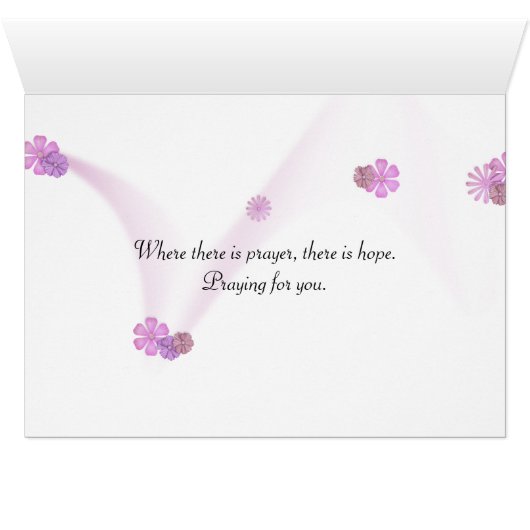 Rubans roses sur le texte Hope (Intérieur Horizontal (Bas))