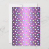 Rubans Violets & Gâteau Invitation Anniversaire Sw (Dos)