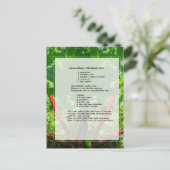 Rubarb Cake Recipe Briefkaart (Staand voorkant)