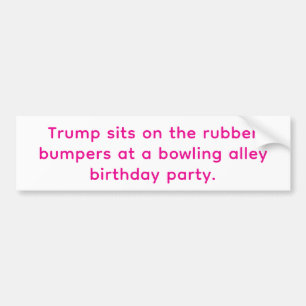 Rubber bumper Trump Hankamer Artjunkhaus stripverh Bumpersticker