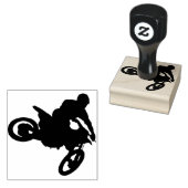 Rubber Dirt Bike Stamp Rubberstempel (Gestempeld)
