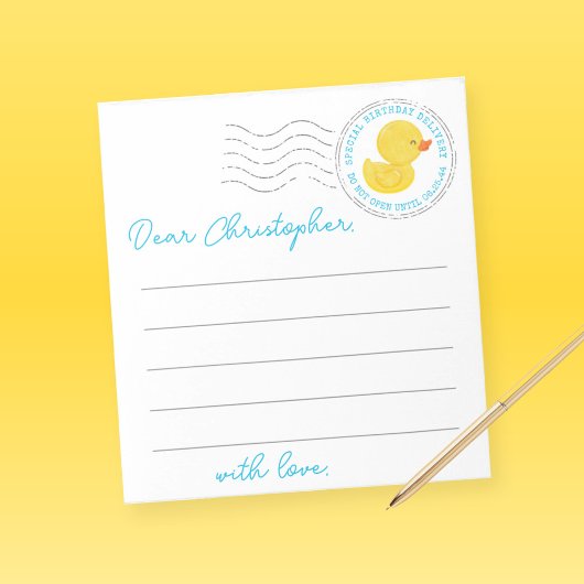 Rubber Duck 1e verjaardag Capsule Notitiebladen Notitieblok