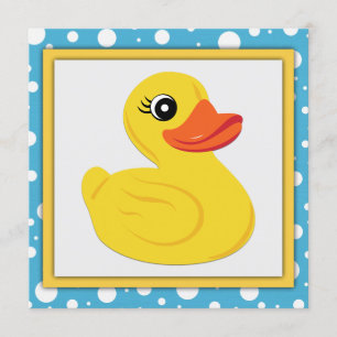 Rubber Duck Baby shower Kaart