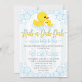 Rubber Duck Baby shower Uitnodiging (Voorkant)