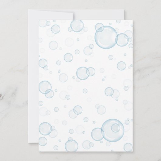 Rubber Duck Baby shower-uitnodiging Kaart (Achterkant)