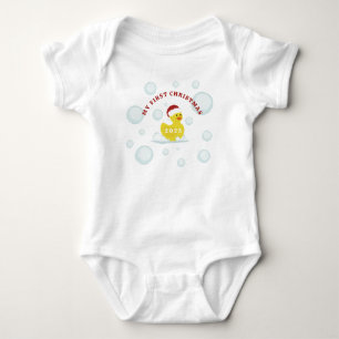 Rubber Duck Baby's Eerste Kerstmis Romper