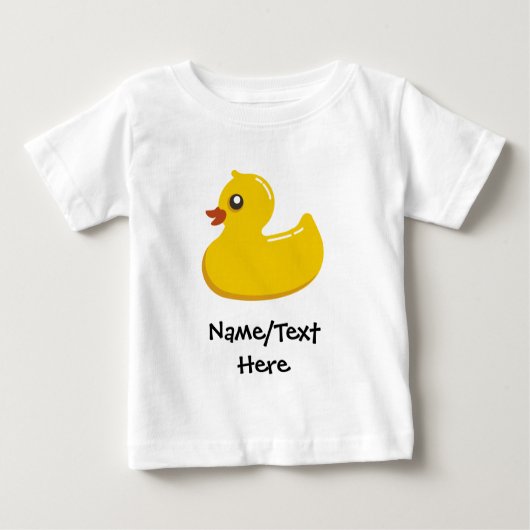 Rubber Duck Blue Bubbles Personalized Kids (Voorkant)