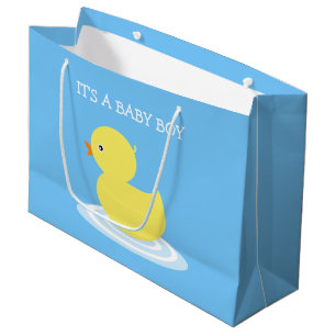 Rubber Duck Blue C'est un bébé garçon Grand sac ca