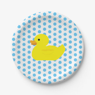 Rubber Duck Blue Dot Paper Bord