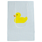 Rubber Duck Blue Stripe Medium Cadeauzakje (Achterkant)