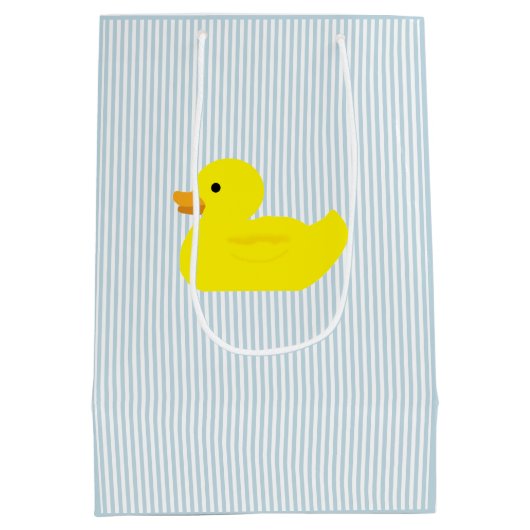 Rubber Duck Blue Stripe Medium Cadeauzakje (Achterkant)
