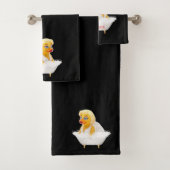 Rubber Duck Bubble Bath - Pond Bombshell Stars Bad Handdoek (Insitu)