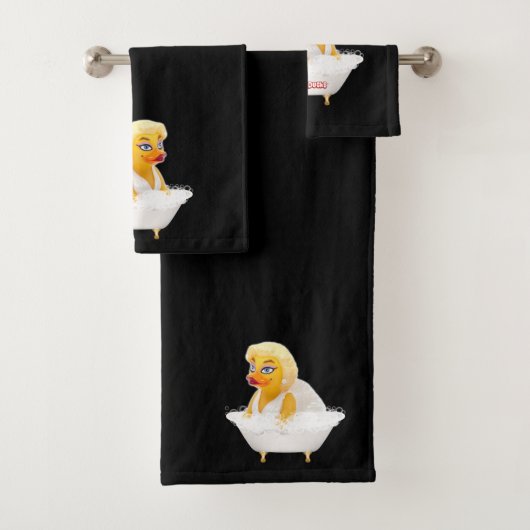 Rubber Duck Bubble Bath - Pond Bombshell Stars Bad Handdoek (Insitu)