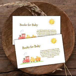 Rubber Duck Choo Choo Trein Boeken Voor Baby Showe Informatiekaartje