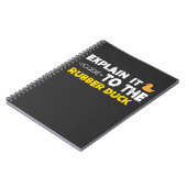 Rubber duck debugger Coder Software Engineering Notitieboek (Linkerzijde)
