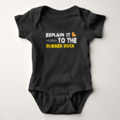Rubber duck debugger Coder Software Engineering Romper (Voorkant)