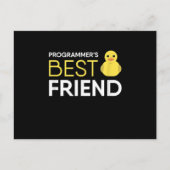 Rubber Duck Debugging Programmers Beste Vriend Aankondigingskaart (Voorkant)