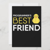 Rubber Duck Debugging Programmers Beste Vriend Feestdagenkaart (Voorkant)