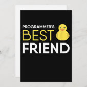 Rubber Duck Debugging Programmers Beste Vriend Feestdagenkaart (Voorkant / Achterkant)