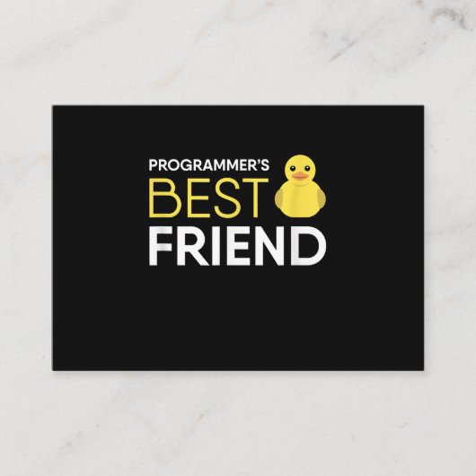 Rubber Duck Debugging Programmers Beste Vriend Informatiekaartje (Voorkant)