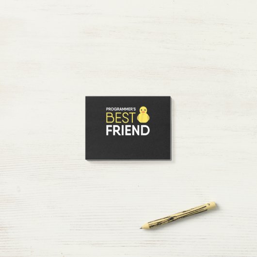 Rubber Duck Debugging Programmers Beste Vriend Post-it® Notes (Op bureau)