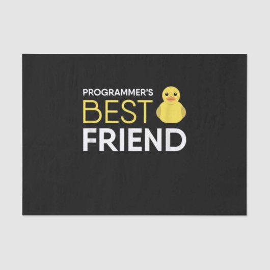 Rubber Duck Debugging Programmers Beste Vriend Tissuepapier (Voorkant)