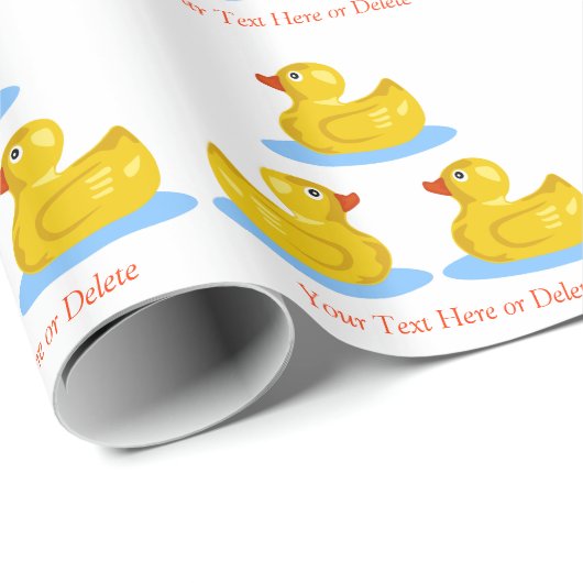 Rubber Duck Duckies zwemmen Optionele aangepaste t Cadeaupapier (Rol Hoek)