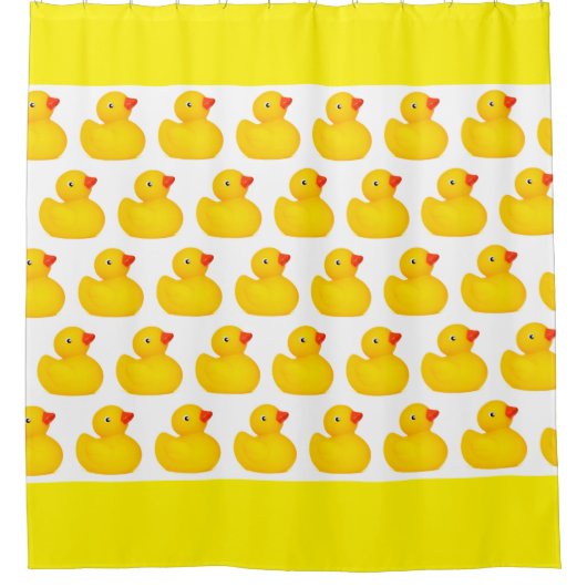 Rubber Duck Ducky Ducks Luxury Showgordijn Douchegordijn (Voorkant)
