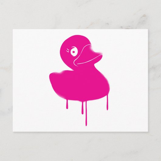 Rubber Duck Ducky Graffiti Art Briefkaart (Voorkant)