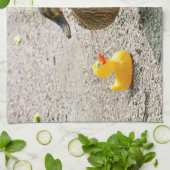 Rubber Duck en Moeder Duck Theedoek (Gevouwen)