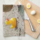 Rubber Duck en Moeder Duck Theedoek (Quarter Fold)