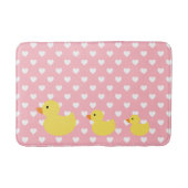 Rubber Duck Family Polka Dot Badmat (Voorkant)