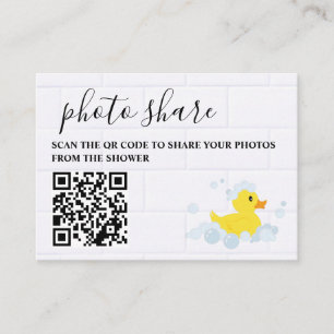 Rubber Duck foto delen Informatiekaartje