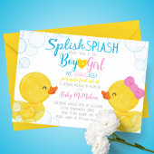 Rubber Duck Genre Revela Party Invitation