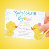 Rubber Duck Genre Revela Party Invitation