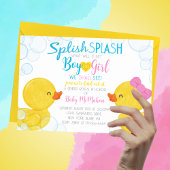 Rubber Duck Genre Revela Party Invitation