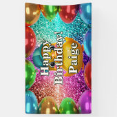 Rubber Duck Gepersonaliseerde karakter verjaardag  Spandoek (Verticaal)