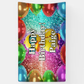 Rubber Duck Gepersonaliseerde karakter verjaardag Spandoek (Verticaal)