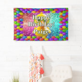 Rubber Duck Gepersonaliseerde karakter verjaardag Spandoek (Insitu)