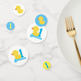 Rubber Duck Gepersonaliseerde Verjaardag Confetti